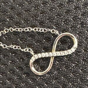 Sterling Gem Infinity Necklace